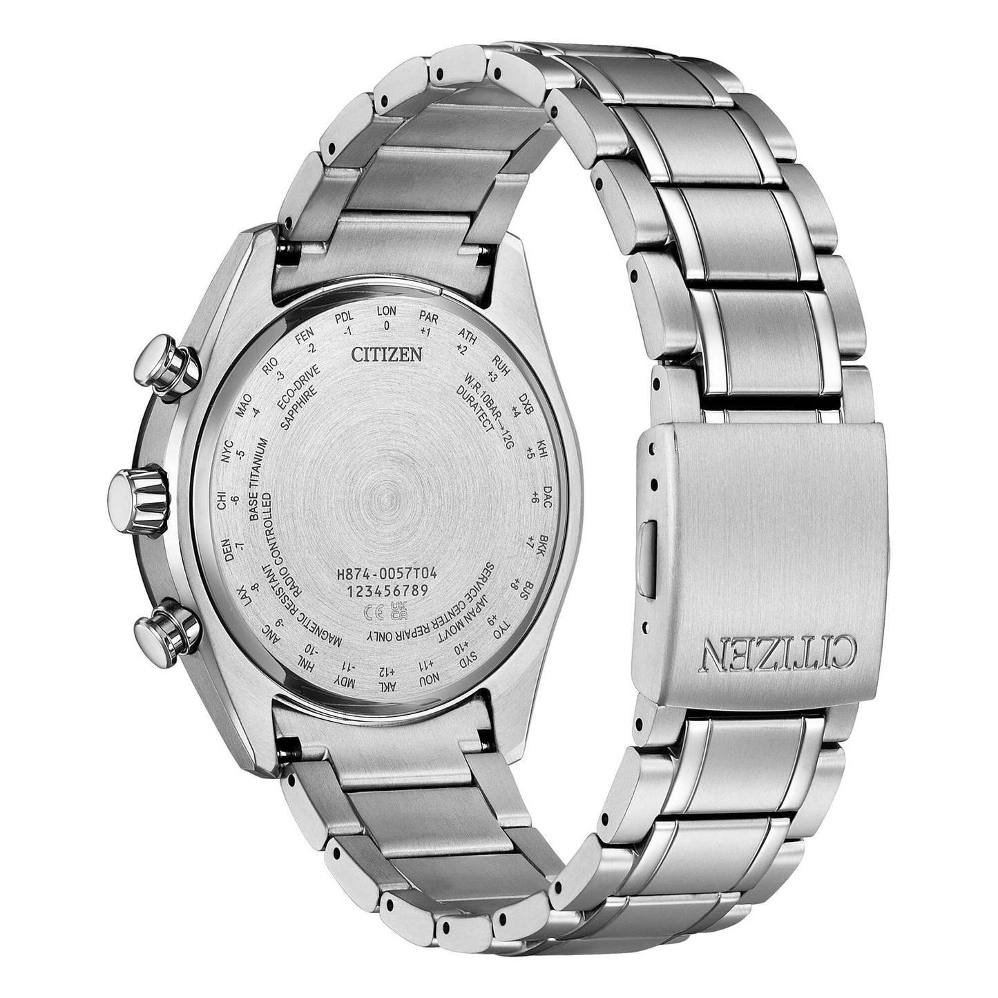 CITIZEN RADIOCONTROLLATO ECO-DRIVE BY1018-80E Tsuki-yomi Moon Phase