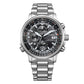 CITIZEN RADIOCONTROLLATO ECO-DRIVE AT8300-58E Crono Pilot Acciaio 41 mm