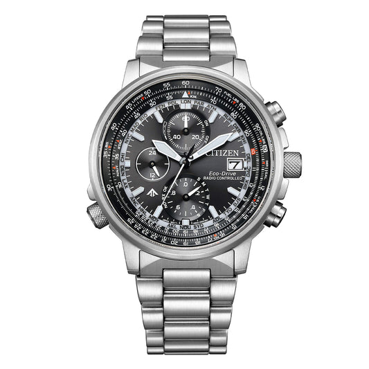 CITIZEN RADIOCONTROLLATO ECO-DRIVE AT8300-58E Crono Pilot Acciaio 41 mm