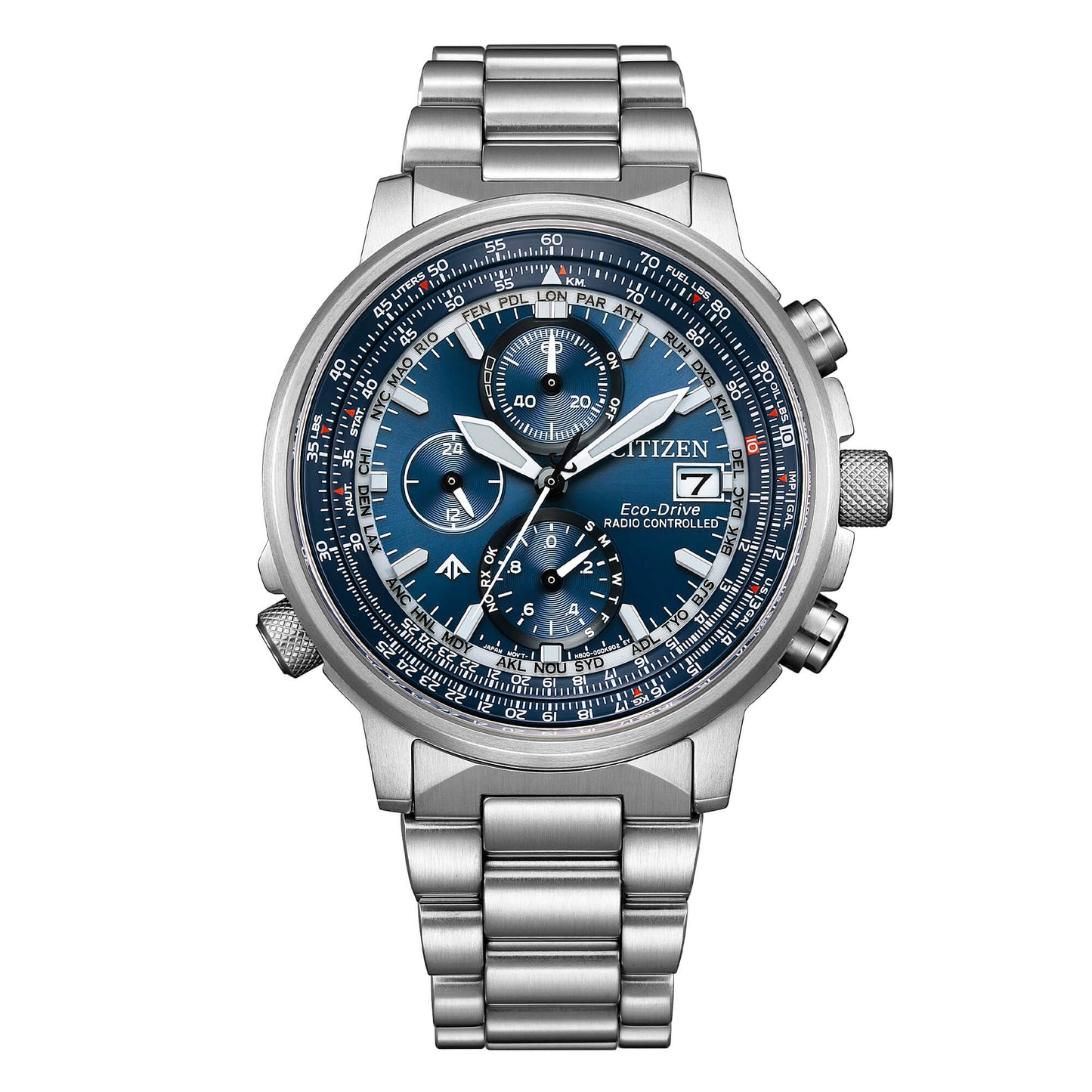 CITIZEN RADIOCONTROLLATO ECO-DRIVE AT8300-58L Crono Pilot Acciaio 41 mm
