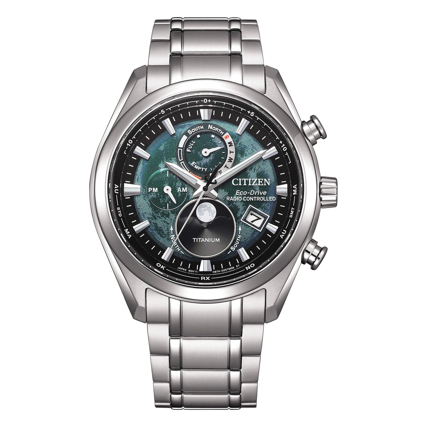 CITIZEN RADIOCONTROLLATO ECO-DRIVE BY1010-81X Tsuki-yomi Moon Phase